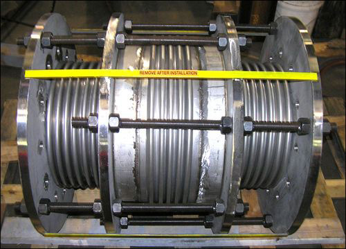 14 inch ID Inline Pressure Balanced Expansion Joints with 304 Stainless Steel Bellows